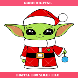 baby grogu svg, baby yoda svg, star war christmas svg