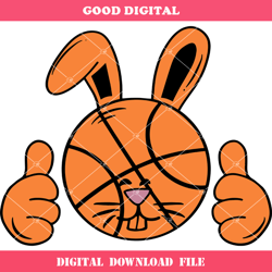 basketball bunny easter svg, easter rabbit svg, basketball