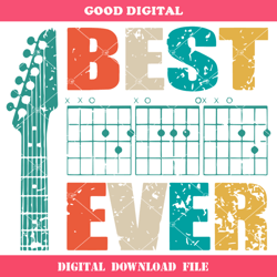 best guitar dad ever svg, best dad svg, vintage fathers day