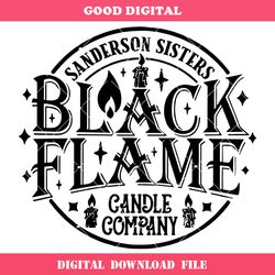 black flame candle svg, sanderson sisters svg, hocus pocus