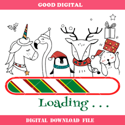 Christmas Loading Pets Svg, Christmas Is Approaching Svg