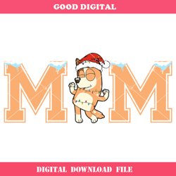 christmas mom chilli svg, chilli heeler svg, bluey christmas-randal s johnson