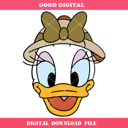 daisy duck safari svg, safari trip svg, animal park svg