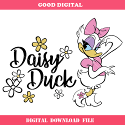 daisy duck svg, disey duck svg, daisy svg, cute duck svg
