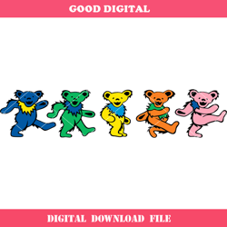 dancing bears grateful dead svg, dancing bears svg, bear svg