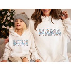mum and daughter, mama hoodie, mother and daughter, mothers day hoodie, mum and daughter, mother's day gift, new mama gi