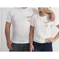 couples shirts, valentines day t-shirt, honeymoon tshirt, hid and hers tee, gift for couple, couples matching, matching