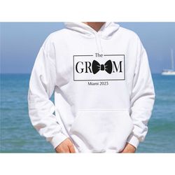 groom hoodie, groom sweatshirt, personalized groom,  bachelorette party, wedding jumper, groomsman top, stag party jumpe