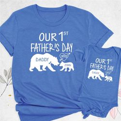 our 1st fathers day shirt, personalized fathers day shirt, daddy and me shirt, father's day gift shirt, daddy and baby o