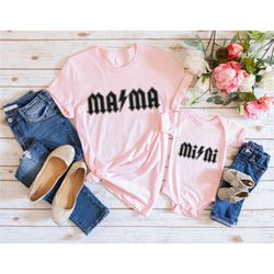 mama mini matching shirts, baby shower shirt, new mom shirt, mom and baby shirts, mom and girl shirt, mom and boy shirt,