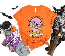 my crystal ball says your full of shit shirt, women halloween tshirt, evil eye shirt, fortune teller tee, moon child tsh