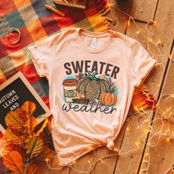 sweater weather shirt, thanksgiving shirt, thankful shirt, fall tshirt, thankful pumpkin shirt, thanksgiving tee, holida