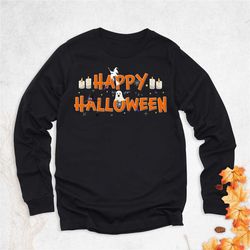 happy halloween sweatshirt, women halloween outfit, halloween party tee, halloween hoodie, funny halloween season, cute