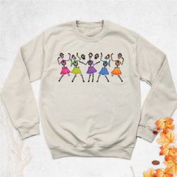 dancing skeleton sweatshirt, women skeleton shirt, halloween party sweatshirt, halloween skeleton sweatshirt,funny hallo