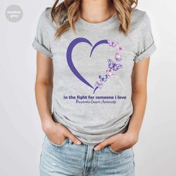 cancer survivor gift, pancreatic cancer awareness month shirt, purple ribbon t-shirt, cancer patient t shirt, family sup