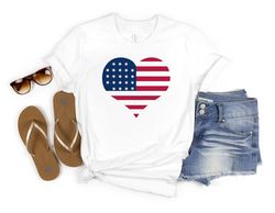 american heart flag t-shirt, usa memorial days shirt, 4th of july shirt, fourth of july tee, usa independence day shirt,