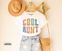 cool aunt shirt for auntie, aunt gifts, retro auntie shirt, funny aunt shirt, godmother proposal tee, godmom tee