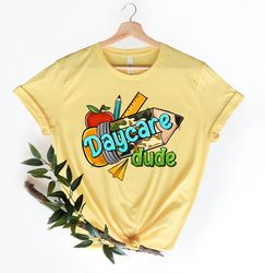 daycare dude camo school pencil shirt,ack to school shirt,teacher shirt,team teacher shirt