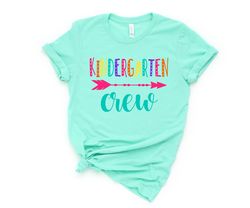 hello kindergarten crew shirts,teach love inspire,back to school shirt,first grade teacher tee,teacher appreciation tee