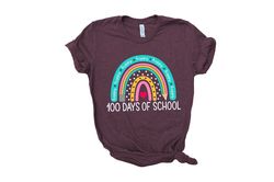 100 days of school shirt, 100 days brighter shirt, teacher shirt