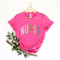 nurse shirts, rn shirts, nurse shirts, nurse week, rn leopard nurse shirt, nurse life shirt, registered nurse shirt