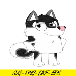 bluey wolf style svg png pdf bluey character svg bluey svg