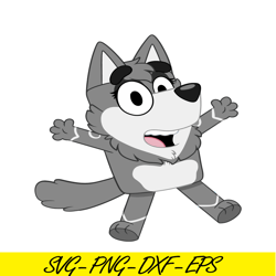 surprised wolf svg png pdf bluey wolf svg bluey character svg