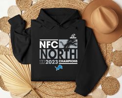 nfc north 2023 champions detroit lions shirt