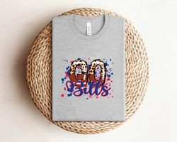 leopard football splatter go bills shirt