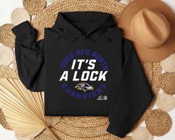 its a lock 2023 afc north champions baltimore ravens shirt