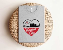 kansas city heart skyline shirt