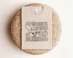 mamas easter blessing bunny eggs shirt