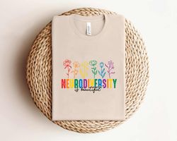 neurodiversity is beautiful proud autism mom shirt