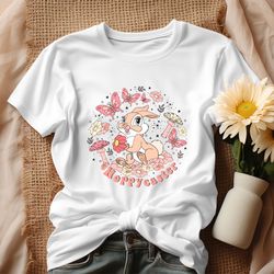 hoppy easter floral bunny shirt