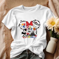 my first trip to disney 2024 minnie head shirt