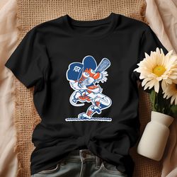 detroit tigers vintage cartoon baseball mlb shirt