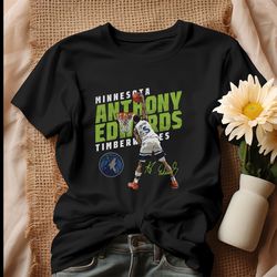 anthony edwards minnesota timberwolves basketball player shirt