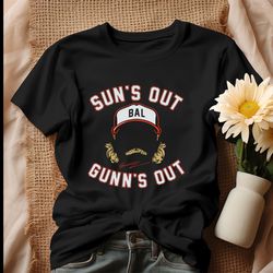 gunnar henderson suns out gun's out baltimore orioles shirt