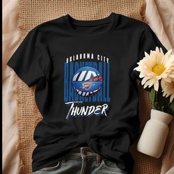 retro oklahoma city thunder basketball shirt