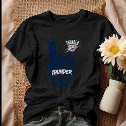 oklahoma city thunder basketball hand shirt