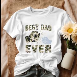 retro best dad ever military dad shirt, tshirt