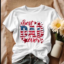 best dad ever american flag shirt