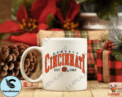 cincinnati bengals football mug, cincinnati bengals, football mug, bengals football mug