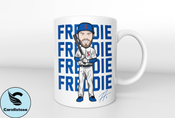 freeman coffee mug,los angeles dodgers cup,dodgers mug,fraddie freeman dodgers coffee cup,freeman 5 mug,baseball dodgers
