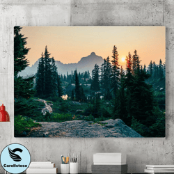 forest landscape canvas wall art painting,forest photography poster,landscape wall art,canvas printing,living room wall