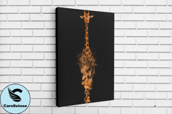 abstract patterned giraffe print, giraffe print, canvas wall art canvas design, home decor ready to hang