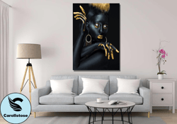 african women canvas wall art,beautiful african girl poster,african beautiful woman canvas wall art,modern canvas,gift f