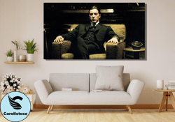 al pacino poster art,al pacino canvas wall art,the godfather poster wall art,al pacino print art canvas,modern wall art,