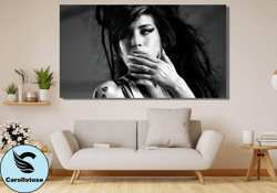 amy winehouse poster, amy winehouse print, amy winhouse canvas wall art, singer poster, retro poster, music band star po