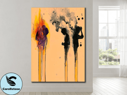 melting euphoria,abstract art, colorful painting, modern art, abstract expressionism, wall art, contemporary art, home d